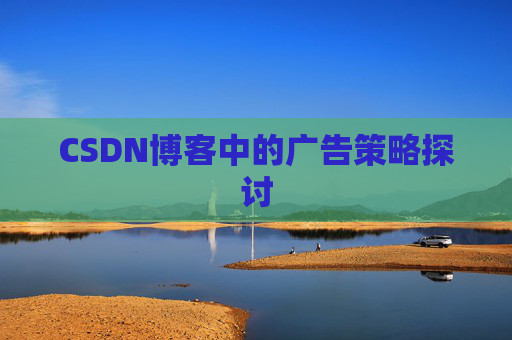 CSDN博客中的广告策略探讨